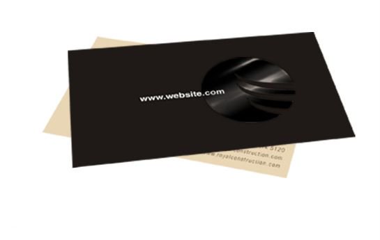Spot Laminated Business Card Format