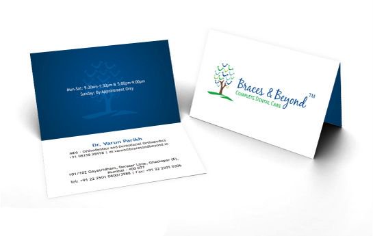 Folded Business Card Design