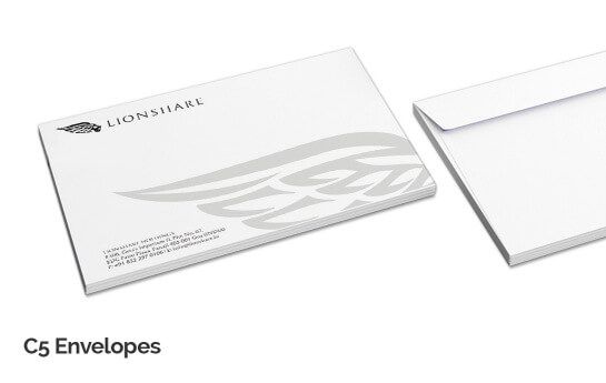 C5 Envelope Design Format