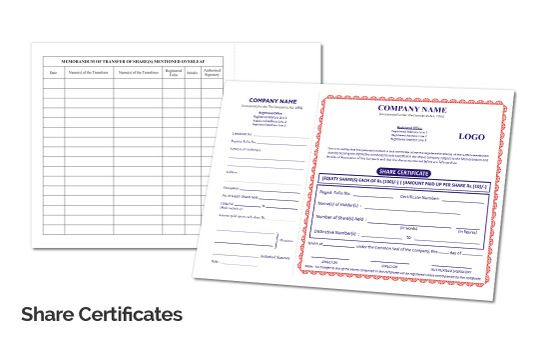 Share certificate sample