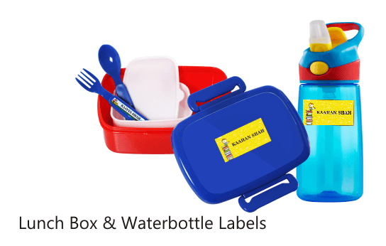 Lunch Box & Waterbottle Labels