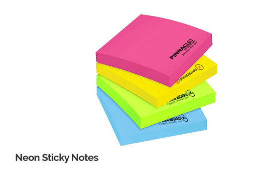Customized Neon Sticky Notes