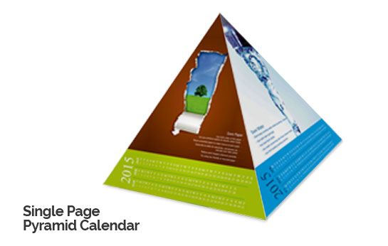 Single Page Pyramid Calendar 2