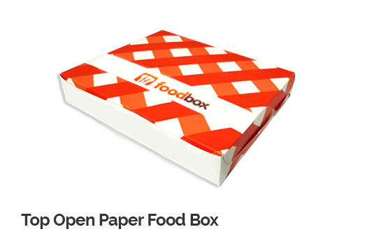 Top Open Paper Food Box