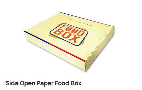 Side Open Paper Food Box